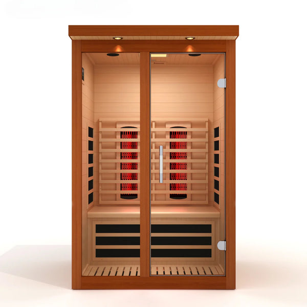 Dynamic Llumeneres 2-Person Full Spectrum Near Zero EMF (Under 3MG) FAR Infrared Sauna (Canadian Hemlock)