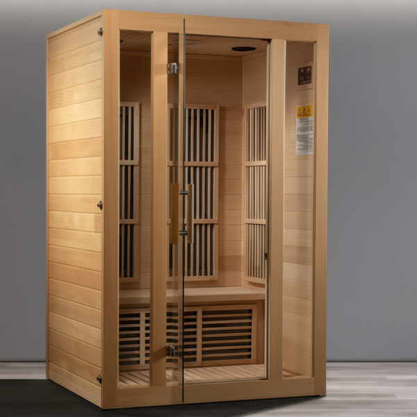Dynamic Martin 1-2-Person Full Spectrum Near Zero EMF (Under 3MG) FAR Infrared Sauna (Canadian Hemlock)