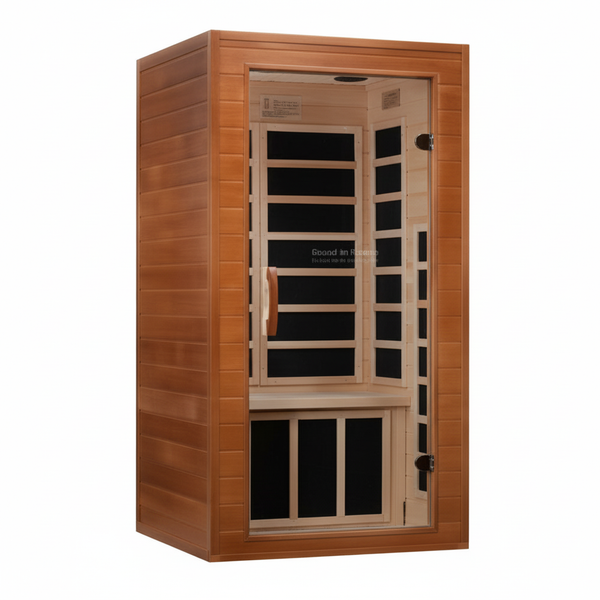 Dynamic Avila 1-2-person Low EMF (Between 5-10 MG) FAR Infrared Sauna (Canadian Hemlock)
