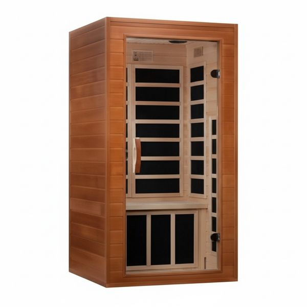 Dynamic Barcelona 1-2-person Low EMF (Between 5-10 MG) FAR Infrared Sauna (Canadian Hemlock)