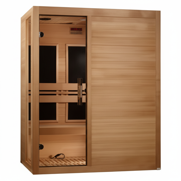 Dynamic Toscana Elite 3-person Ultra Low EMF (Between 3-5MG) FAR Infrared Sauna (Canadian Hemlock)