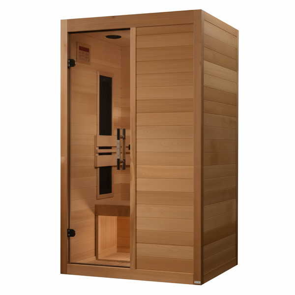 Maxxus S-Line Yoga 2-Person Ultra Low EMF (Between 5-10MG) FAR Infrared Sauna (Canadian Hemlock)