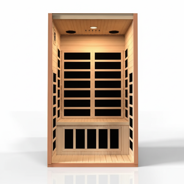 Dynamic Avila 1-2-person Low EMF (Between 5-10 MG) FAR Infrared Sauna (Canadian Hemlock)