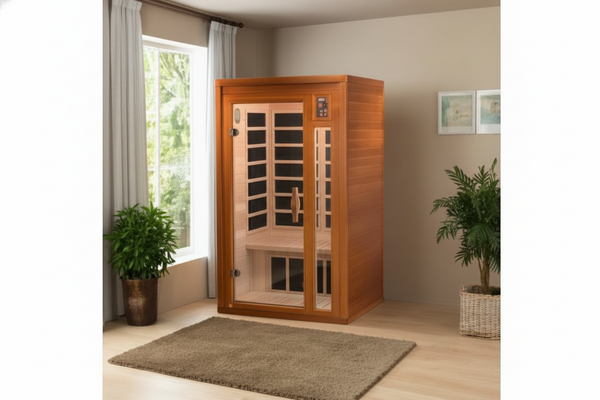Dynamic Barcelona Elite 1-2-person Ultra Low EMF (Between 3-5MG) FAR Infrared Sauna (Canadian Hemlock)