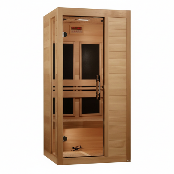 Dynamic Veneto 1-2 Person Low EMF (Between 5-10MG) Far Infrared Sauna (Canadian Hemlock)