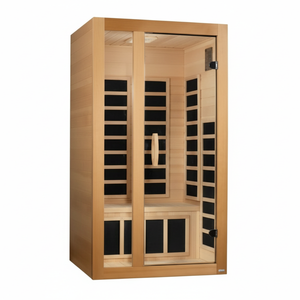 Dynamic Gracia Elite 1-2-person Ultra Low EMF (Between 3-5MG) FAR Infrared Sauna (Canadian Hemlock)