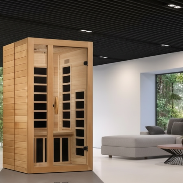 Dynamic Gracia Elite 1-2-person Ultra Low EMF (Between 3-5MG) FAR Infrared Sauna (Canadian Hemlock)