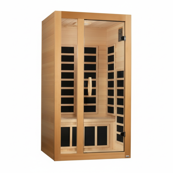 Dynamic Gracia 1-2-person Low EMF (Between 5-10MG) FAR Infrared Sauna (Canadian Hemlock)