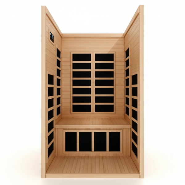 Dynamic Gracia 1-2-person Low EMF (Between 5-10 MG) FAR Infrared Sauna (Canadian Hemlock)
