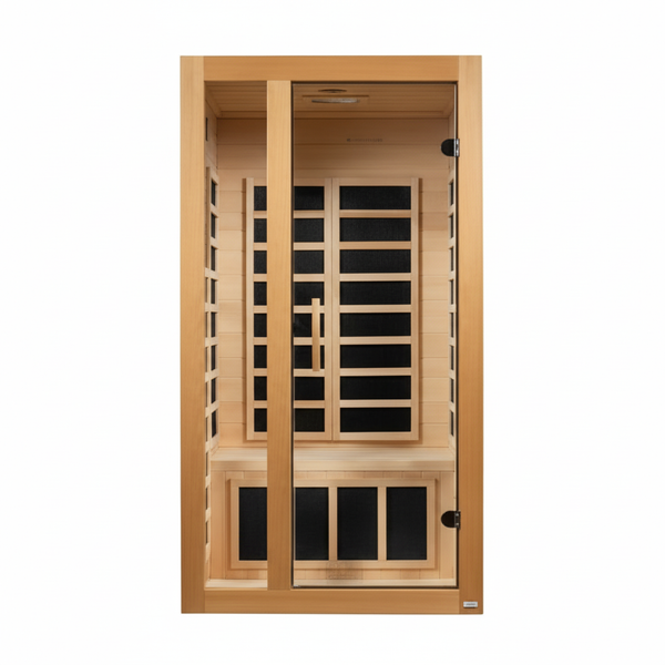 Dynamic Gracia 1-2-Person Full Spectrum Near Zero EMF (Under 3MG) FAR Infrared Sauna (Canadian Hemlock)