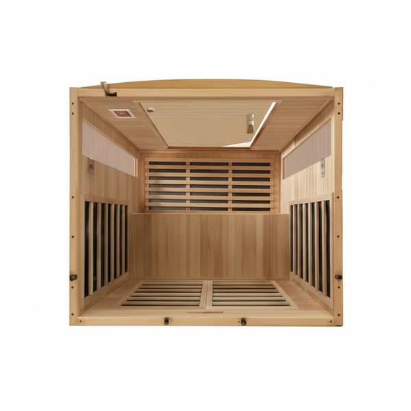 Dynamic Versailles 2-person Low EMF (Between 5-10 MG) FAR Infrared Sauna (Canadian Hemlock)
