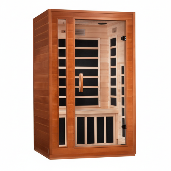 Dynamic Cordoba Elite 2-person Ultra Low EMF (Between 3-5MG) FAR Infrared Sauna (Canadian Hemlock)