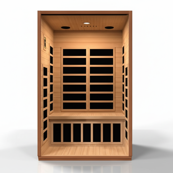 Dynamic Cordoba Elite 2-person Ultra Low EMF (Between 3-5MG) FAR Infrared Sauna (Canadian Hemlock)