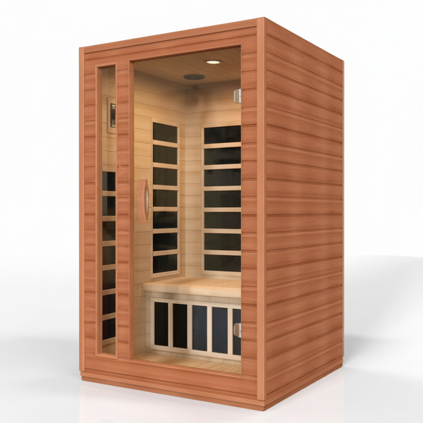 Dynamic Cardoba 2-Person Full Spectrum Near Zero EMF (Under 3MG) FAR Infrared Sauna (Canadian Hemlock)