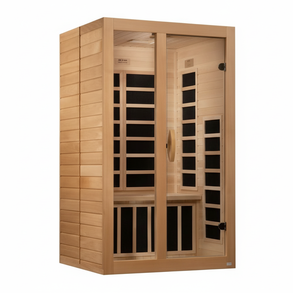 Dynamic Santiago 2-person Low EMF (Between 5-10MG) FAR Infrared Sauna (Canadian Hemlock)