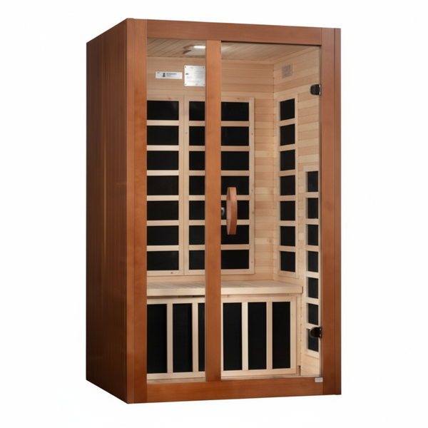 Dynamic Santiago Elite 2-person Ultra Low EMF (Between 3-5MG) FAR Infrared Sauna (Canadian Hemlock)