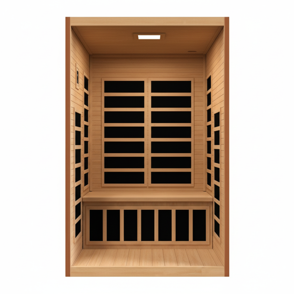 Dynamic Santiago Elite 2-person Ultra Low EMF (Between 3-5MG) FAR Infrared Sauna (Canadian Hemlock)