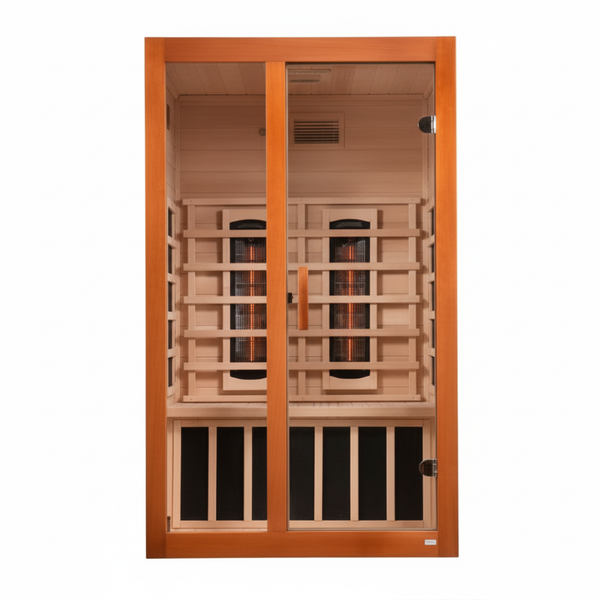 Dynamic Santiago 2-Person Full Spectrum Near Zero EMF (Under 3MG) FAR Infrared Sauna (Canadian Hemlock)