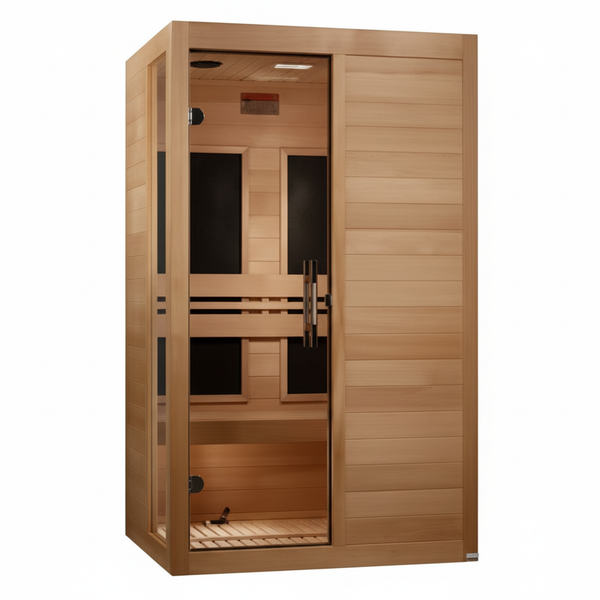 Dynamic Lucca 2-person Low EMF (Between 5-10MG) FAR Infrared Sauna (Canadian Hemlock)
