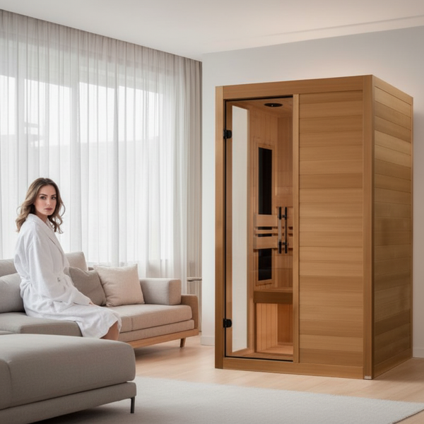 Dynamic Lucca 2-person Low EMF (Between 5-10MG) FAR Infrared Sauna (Canadian Hemlock)