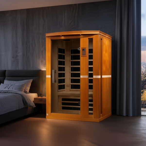 Dynamic Vittoria Elite 2-person Ultra Low EMF (Between 3-5MG) FAR Infrared Sauna (Canadian Hemlock)