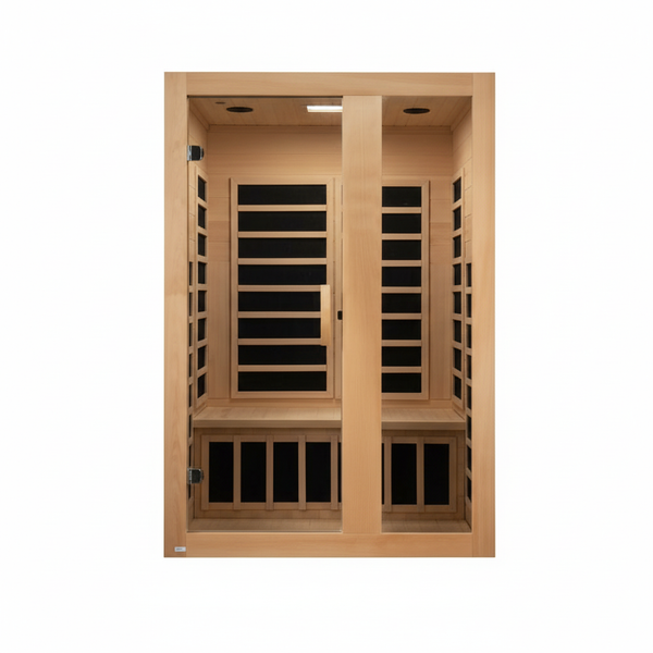 Dynamic Serena Elite 2-person Ultra Low EMF (Between 3-5MG) FAR Infrared Sauna (Canadian Hemlock)