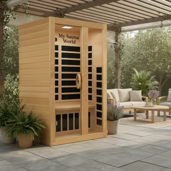 Dynamic Serena 2-person Low EMF (Between 5-10MG) FAR Infrared Sauna (Canadian Hemlock)