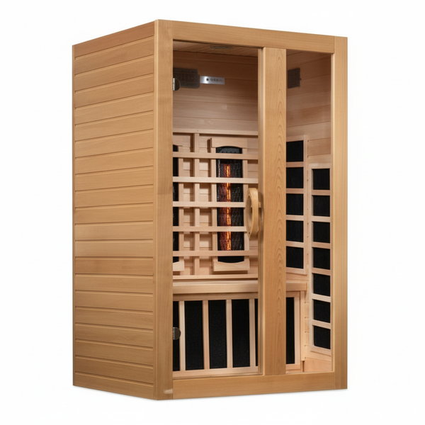 Dynamic Serena 2-Person Full Spectrum Near Zero EMF (Under 3MG) FAR Infrared Sauna (Canadian Hemlock)