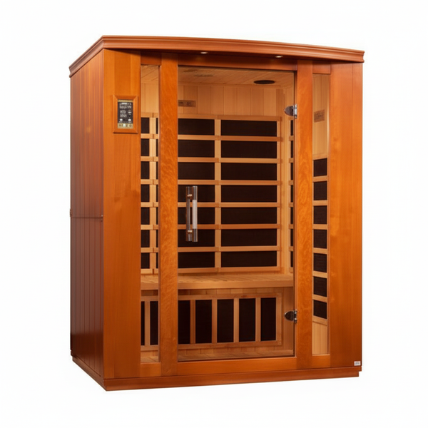 Dynamic Bellagio 3-person Low EMF (Between 5-10MG) FAR Infrared Sauna (Canadian Hemlock)