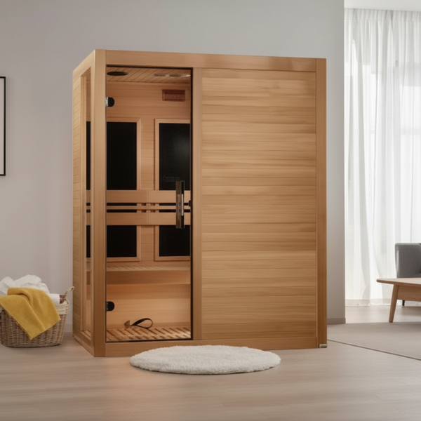 Dynamic Toscana Elite 3-person Ultra Low EMF (Between 3-5MG) FAR Infrared Sauna (Canadian Hemlock)