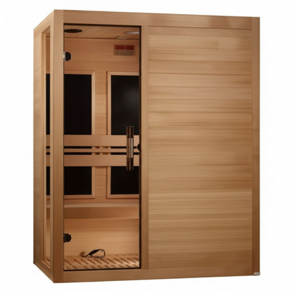 Dynamic Toscana 3-person Low EMF (Between 5-10MG) FAR Infrared Sauna (Canadian Hemlock)