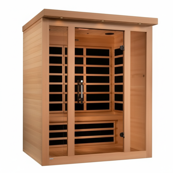Dynamic Vila Grande 4-Person Full Spectrum Near Zero EMF (Under 3MG) FAR Infrared Sauna (Canadian Hemlock)