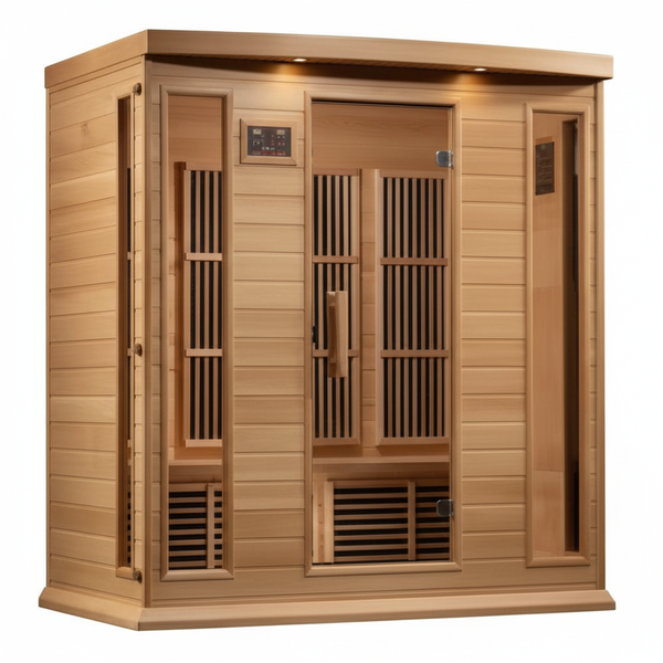 Dynamic Vila Grande 4-Person Full Spectrum Near Zero EMF (Under 3MG) FAR Infrared Sauna (Canadian Hemlock)