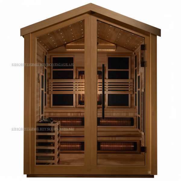 Golden Designs Savonlinna 3 Person Outdoor Traditional Sauna (GDI-8503-03) - 2 Tone