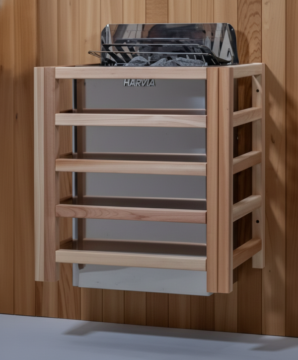 Golden Designs "Klosters" 6 Person Barrel Traditional Sauna -  Pacific Cedar
