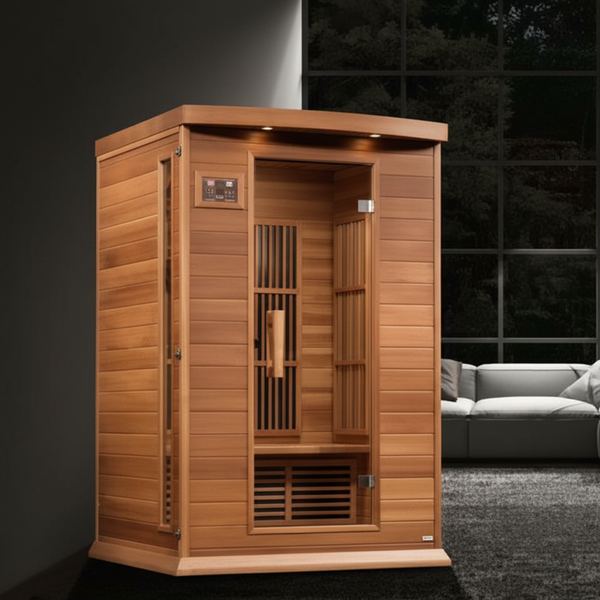 Maxxus 2-Person Low EMF (Between 5-10MG) FAR Infrared Sauna (Canadian Red Cedar)