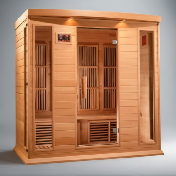 Maxxus 4-Person Near Zero EMF (Under 3MG) FAR Infrared Sauna (Canadian Red Cedar)