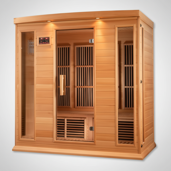 Maxxus 4-Person Low EMF (Between 5-10MG) FAR Infrared Sauna (Canadian Hemlock)
