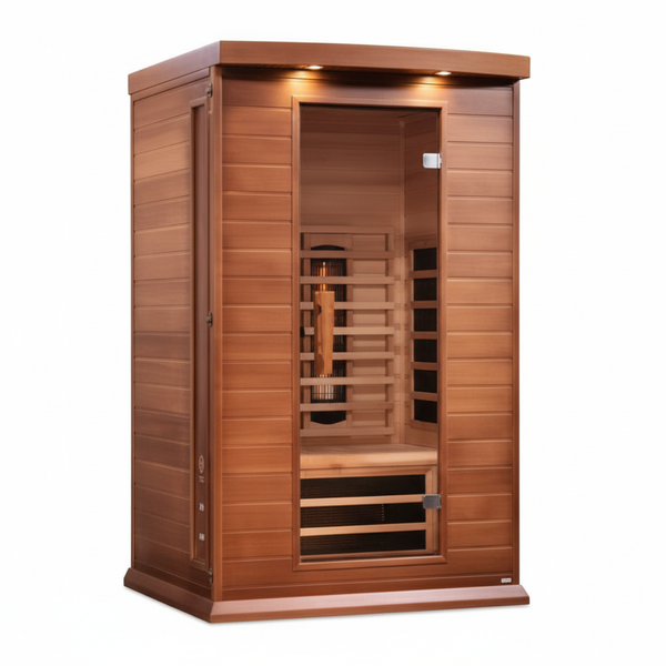 Maxxus 2-Person Full Spectrum Near Zero EMF (Under 3MG) FAR Infrared Sauna (Canadian Red Cedar)