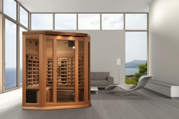 Maxxus 3-Person Full Spectrum Near Zero EMF (Under 3MG) FAR Infrared Sauna (Canadian Red Cedar)