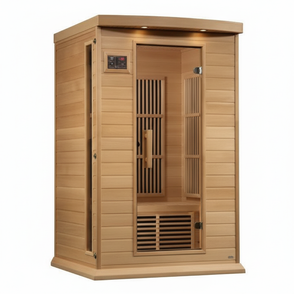 Maxxus S-Line Yoga 2-Person Full Spectrum Near Zero EMF (Under 3MG) FAR Infrared Sauna (Canadian Hemlock)