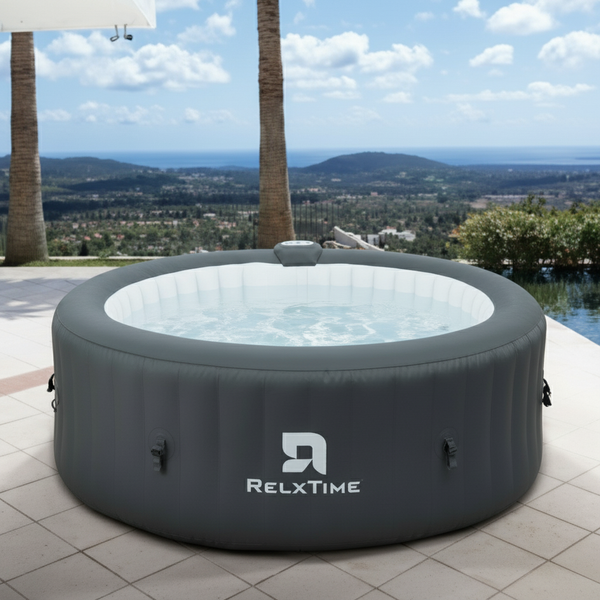 4 PERSON ROUND INFLATABLE HOT TUB