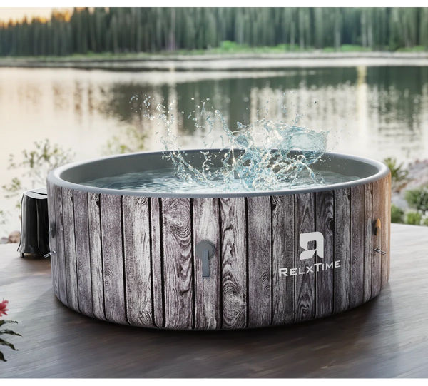 7 person round foam spa with external Integrated Heater