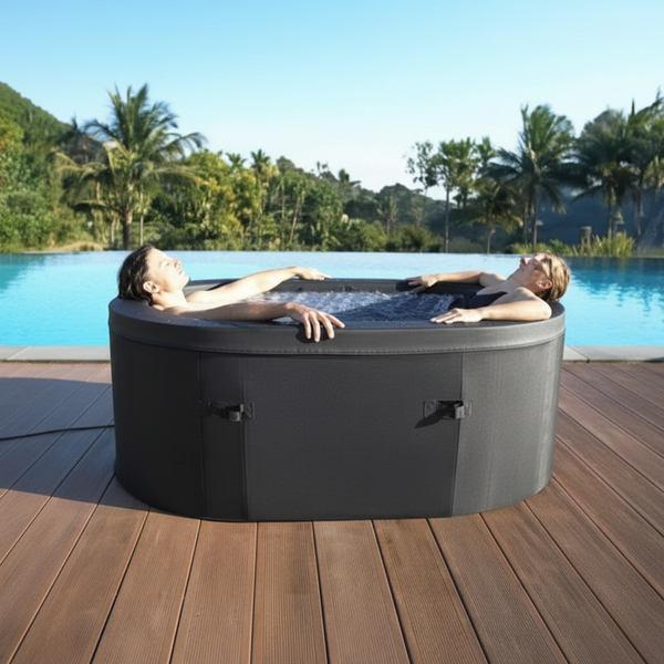 2 person oval foam spa with Built-In Integrated Heater