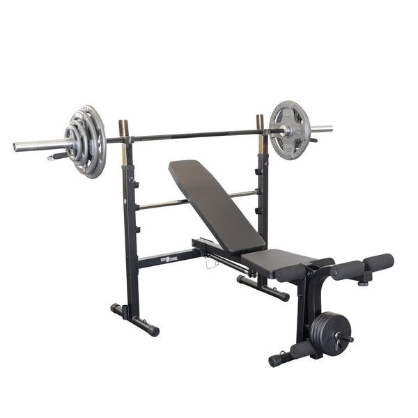 Best Fitness Olympic Bench w. Leg Developer - BLACK