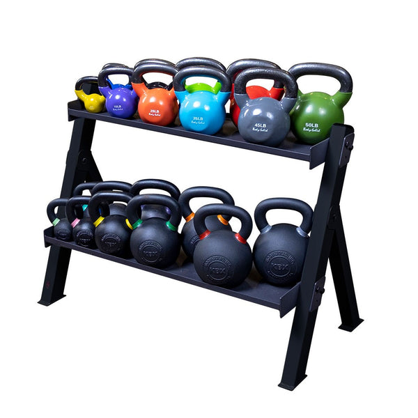Dumbell/Kettlebell Rack - BLACK