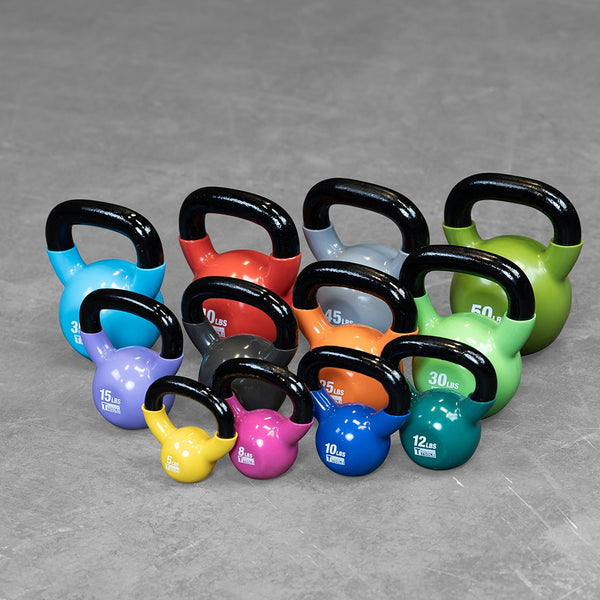 Vinyl Coated Kettle Bells, 5,8,10,12,15,20,25,30,35,40,45,50lbs
