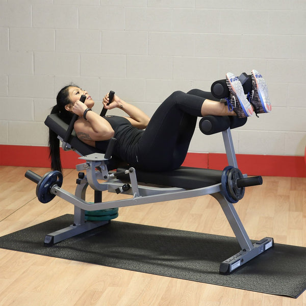Horizontal Ab Crunch Bench - BLACK