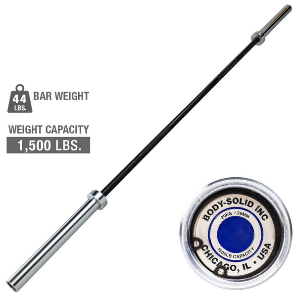 Oly Bar, 7 feet, 28mm, Chicago Extreme 44lbs