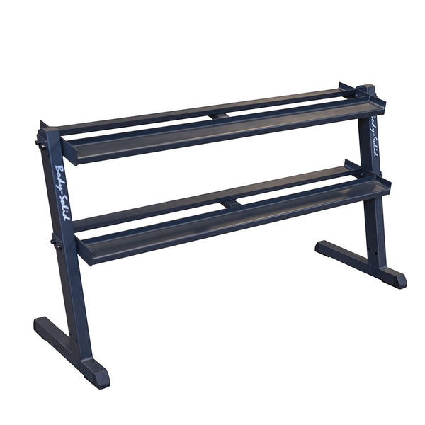 2 Tier Horizontal Dumbell Rack - BLACK